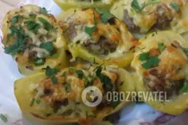Картошка фаршированная фаршем в духовке - Шаг 9 Картошка фаршированная фаршем в духовке - Шаг 9