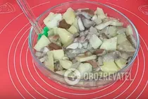 Пирог с грибами на кефире - Шаг 11 Пирог с грибами на кефире - Шаг 11