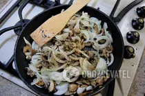 Быстрый пирог с грибами - Шаг 6 Быстрый пирог с грибами - Шаг 6