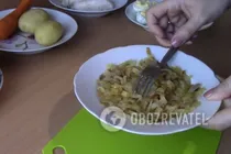 Салат "Сугробы" - Шаг 3 Салат "Сугробы" - Шаг 3