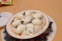 Салат "Сугробы" с курицей и грибами - Шаг 6 Салат "Сугробы" с курицей и грибами - Шаг 6