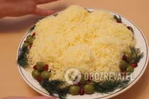 Салат "Сугробы" с курицей и грибами - Шаг 7 Салат "Сугробы" с курицей и грибами - Шаг 7