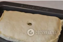 Пиріг з грибами з дріжджового тіста - Крок 6 Пиріг з грибами з дріжджового тіста - Крок 6
