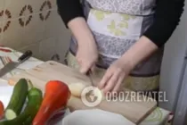 Салат из фасоли с овощами - Шаг 1 Салат из фасоли с овощами - Шаг 1