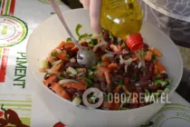 Салат из фасоли с овощами - Шаг 7 Салат из фасоли с овощами - Шаг 7
