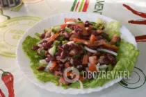 Салат из фасоли с овощами - Шаг 8 Салат из фасоли с овощами - Шаг 8