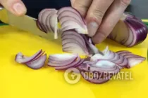 Салат с фасолью и тунцом - Шаг 1 Салат с фасолью и тунцом - Шаг 1