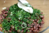 Салат із квасолею та грибами - Крок 8 Салат із квасолею та грибами - Крок 8
