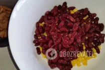 Салат із квасолею і кукурудзою - Крок 3 Салат із квасолею і кукурудзою - Крок 3