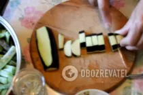 Салат с фасолью и баклажанами - Шаг 2 Салат с фасолью и баклажанами - Шаг 2