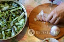 Салат с фасолью и баклажанами - Шаг 4 Салат с фасолью и баклажанами - Шаг 4