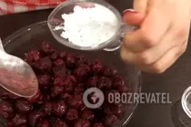 Постный пирог с вишней - Шаг 8 Постный пирог с вишней - Шаг 8