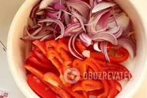 Омлет с овощами - Шаг 1 Омлет с овощами - Шаг 1