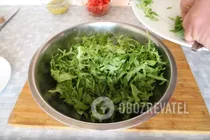 Салат с рукколой и помидорами - Шаг 5 Салат с рукколой и помидорами - Шаг 5