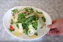 Салат с рукколой и помидорами - Шаг 7 Салат с рукколой и помидорами - Шаг 7
