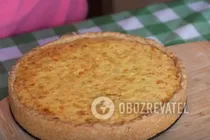 Луковый пирог с плавлеными сырками - Шаг 10 Луковый пирог с плавлеными сырками - Шаг 10