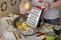 Деруни на крупній тертці - Крок 1 Деруни на крупній тертці - Крок 1