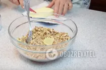 Пирог с орехами - Шаг 3 Пирог с орехами - Шаг 3