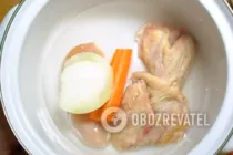 Рассольник с курицей - Шаг 1 Рассольник с курицей - Шаг 1