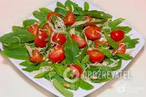 Салат с рукколой и черри - Шаг 7 Салат с рукколой и черри - Шаг 7