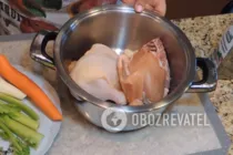 Консоме из курицы - Шаг 2 Консоме из курицы - Шаг 2