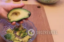 Салат с рукколой и креветками - Шаг 2 Салат с рукколой и креветками - Шаг 2