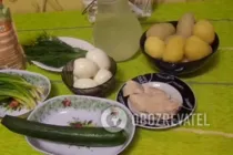 Окрошка с курицей - Шаг 1 Окрошка с курицей - Шаг 1