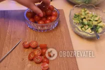 Салат с рукколой и креветками - Шаг 3 Салат с рукколой и креветками - Шаг 3