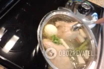 Консоме из курицы - Шаг 4 Консоме из курицы - Шаг 4