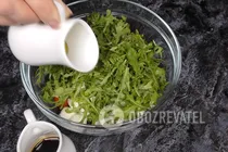 Салат с рукколой и моцареллой - Шаг 4 Салат с рукколой и моцареллой - Шаг 4