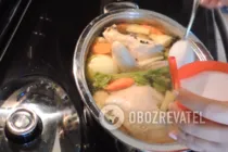Консоме из курицы - Шаг 5 Консоме из курицы - Шаг 5