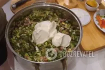 Окрошка на курином бульоне - Шаг 6 Окрошка на курином бульоне - Шаг 6