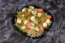 Салат с рукколой и моцареллой - Шаг 5 Салат с рукколой и моцареллой - Шаг 5
