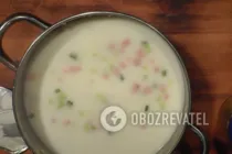 Окрошка на воді зі сметаною - Крок 6 Окрошка на воді зі сметаною - Крок 6