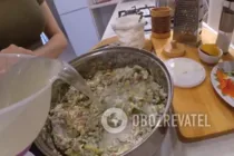 Окрошка на курином бульоне - Шаг 7 Окрошка на курином бульоне - Шаг 7