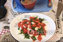Салат с рукколой и клубникой - Шаг 7 Салат с рукколой и клубникой - Шаг 7