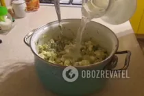 Окрошка с курицей - Шаг 7 Окрошка с курицей - Шаг 7