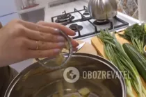 Окрошка на курином бульоне - Шаг 1 Окрошка на курином бульоне - Шаг 1