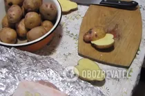 Картошка с салом в духовке - Шаг 1 Картошка с салом в духовке - Шаг 1