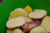 Картошка запеченная с салом - Шаг 3 Картошка запеченная с салом - Шаг 3