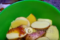 Картошка запеченная с салом - Шаг 4 Картошка запеченная с салом - Шаг 4