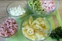 Окрошка с горчицей - Шаг 3 Окрошка с горчицей - Шаг 3