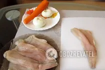 Рыба с овощами - Шаг 1 Рыба с овощами - Шаг 1