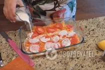 Филе рыбы с овощами - Шаг 6 Филе рыбы с овощами - Шаг 6