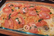 Филе рыбы с овощами - Шаг 7 Филе рыбы с овощами - Шаг 7
