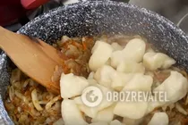 Ліниві вареники з капустою - Крок 9 Ліниві вареники з капустою - Крок 9