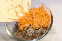 Cалат с сердцем и грибами - Шаг 6 Cалат с сердцем и грибами - Шаг 6