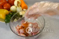 Тушеная свинина с овощами - Шаг 1 Тушеная свинина с овощами - Шаг 1