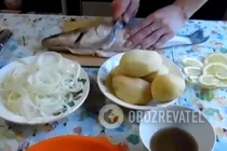 Рыба с картошкой в сметане - Шаг 2 Рыба с картошкой в сметане - Шаг 2