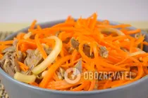 Салат із серця та корейської моркви - Крок 7 Салат із серця та корейської моркви - Крок 7